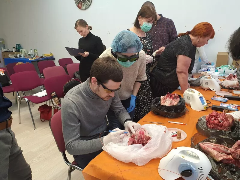 Практическое занятие по Лазерной пародонтологии.